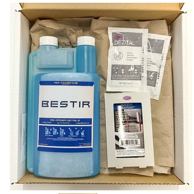 Coffee machine cleaning kit